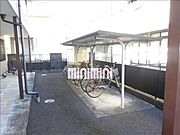 自転車置き場。