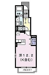 ラフィネジェンテ ワンルームの間取図画像