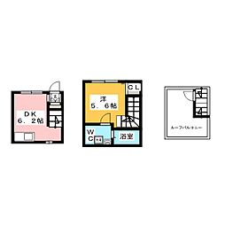 ルココン江南 1LDKの間取図画像