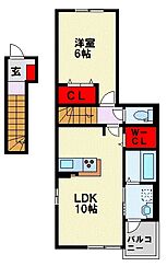 フレッシュリーII B 2階