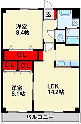セントラルグランデ 2階
