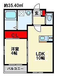 間取図画像 1LDK
