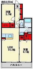 物件の間取り