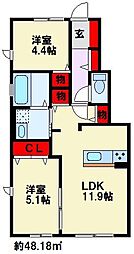 アリエッタ水巻 A棟 1階