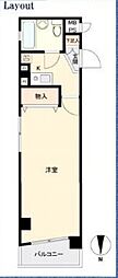 セザール鶴舞公園 ワンルームの間取図画像