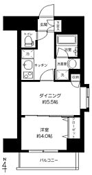 日神デュオステージ浅草 1DKの間取図画像
