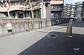 駐車場出入り口...