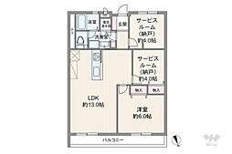 宝塚パインクレスト 3LDKの間取図画像