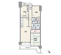 NEOダイキョー逆瀬川 3LDKの間取図画像