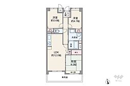 グローバル宝塚小浜 3LDKの間取図画像