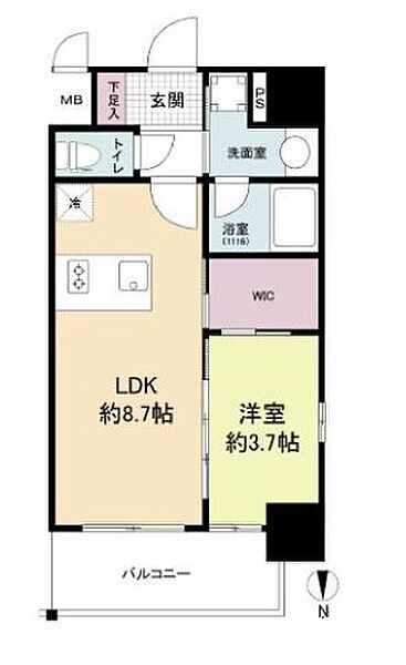 リヴェント福島 ｜大阪府大阪市福島区鷺洲3丁目(賃貸マンション1LDK・7階・32.55㎡)の写真 その2