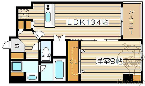 グレンパーク梅田北 ｜大阪府大阪市北区中崎3丁目(賃貸マンション1LDK・5階・56.18㎡)の写真 その2