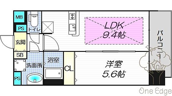 スワンズシティ梅田ウエスト ｜大阪府大阪市北区大淀中1丁目(賃貸マンション1LDK・2階・35.89㎡)の写真 その2