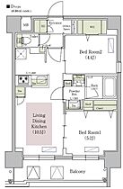 アーバネックス梅田中崎町II  ｜ 大阪府大阪市北区堂山町（賃貸マンション2LDK・8階・46.86㎡） その2