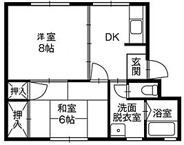 加藤マンション  ｜ 福島県いわき市平字愛谷町四丁目（賃貸マンション2DK・3階・43.30㎡） その2