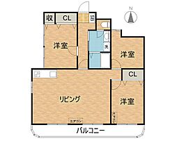 サンヒルズ諏訪 3LDKの間取図画像