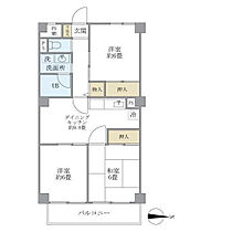 神奈川県川崎市中原区下小田中4丁目（賃貸マンション3DK・4階・60.50㎡） その2