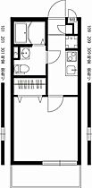 神奈川県川崎市中原区市ノ坪（賃貸マンション1K・1階・21.73㎡） その2