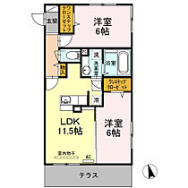 神奈川県川崎市高津区上作延5丁目（賃貸アパート2LDK・1階・55.28㎡） その2