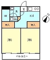 神奈川県川崎市高津区久地3丁目12-7（賃貸マンション2K・2階・34.60㎡） その2