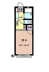 ＡＰＯ５ 1階1Kの間取り