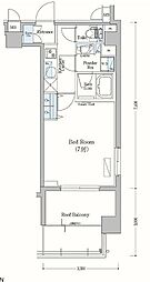 アーバネックス森下II 705 7階1Kの間取り