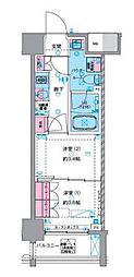 東京メトロ銀座線 浅草駅 徒歩18分の賃貸マンション 6階2Kの間取り