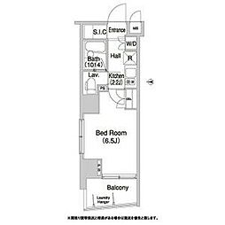 東京メトロ半蔵門線 押上駅 徒歩2分の賃貸マンション 5階1Kの間取り