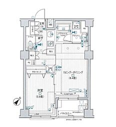 京成押上線 京成曳舟駅 徒歩6分の賃貸マンション 3階1LDKの間取り