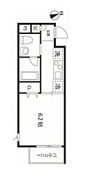 京成押上線 押上駅 徒歩5分の賃貸マンション 4階1Kの間取り