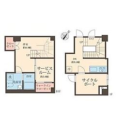 スフィア日本橋富沢町 1SDKの間取図画像