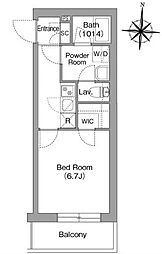 墨田区亀沢2丁目マンション 1Kの間取図画像