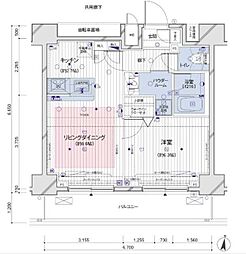 間取図画像 1LDK