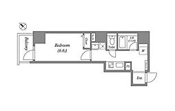 フォレシティ蔵前 1Kの間取図画像