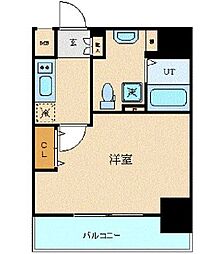 プレール・ドゥーク両国 1Kの間取図画像