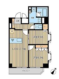 CITYSPIRE森下 2LDKの間取図画像