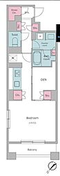 レジディア日本橋馬喰町 ワンルームの間取図画像