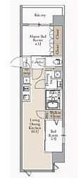 JMF-Residence蔵前二丁目 2LDKの間取図画像
