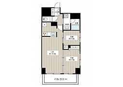 ドマーニ両国 2LDKの間取図画像