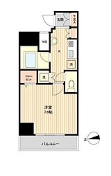 ラクラス新御徒町 1Kの間取図画像