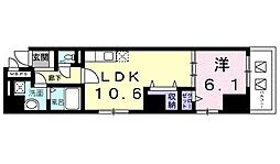 アンシエスタ 1LDKの間取図画像