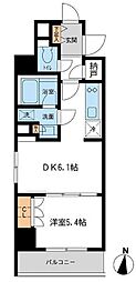 レジデンス両国駅前 1LDKの間取図画像