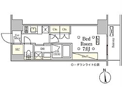 テラス御徒町 1Kの間取図画像