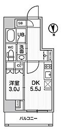 nido新御徒町 1DKの間取図画像
