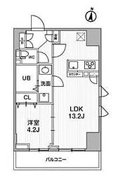 テラス森下 1LDKの間取図画像