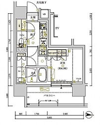 MAINSTAGERYOGOKU2 1Kの間取図画像