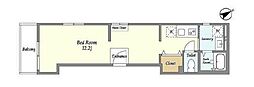 TheResidence文京本郷 ワンルームの間取図画像