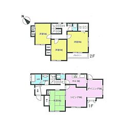 市原市青葉台7丁目　中古戸建 4LDKの間取り