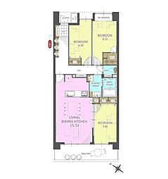 レーベンハイム西千葉ガーデンシティ 3LDKの間取図画像