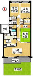 セントポリア金剛東7番館 3LDKの間取図画像